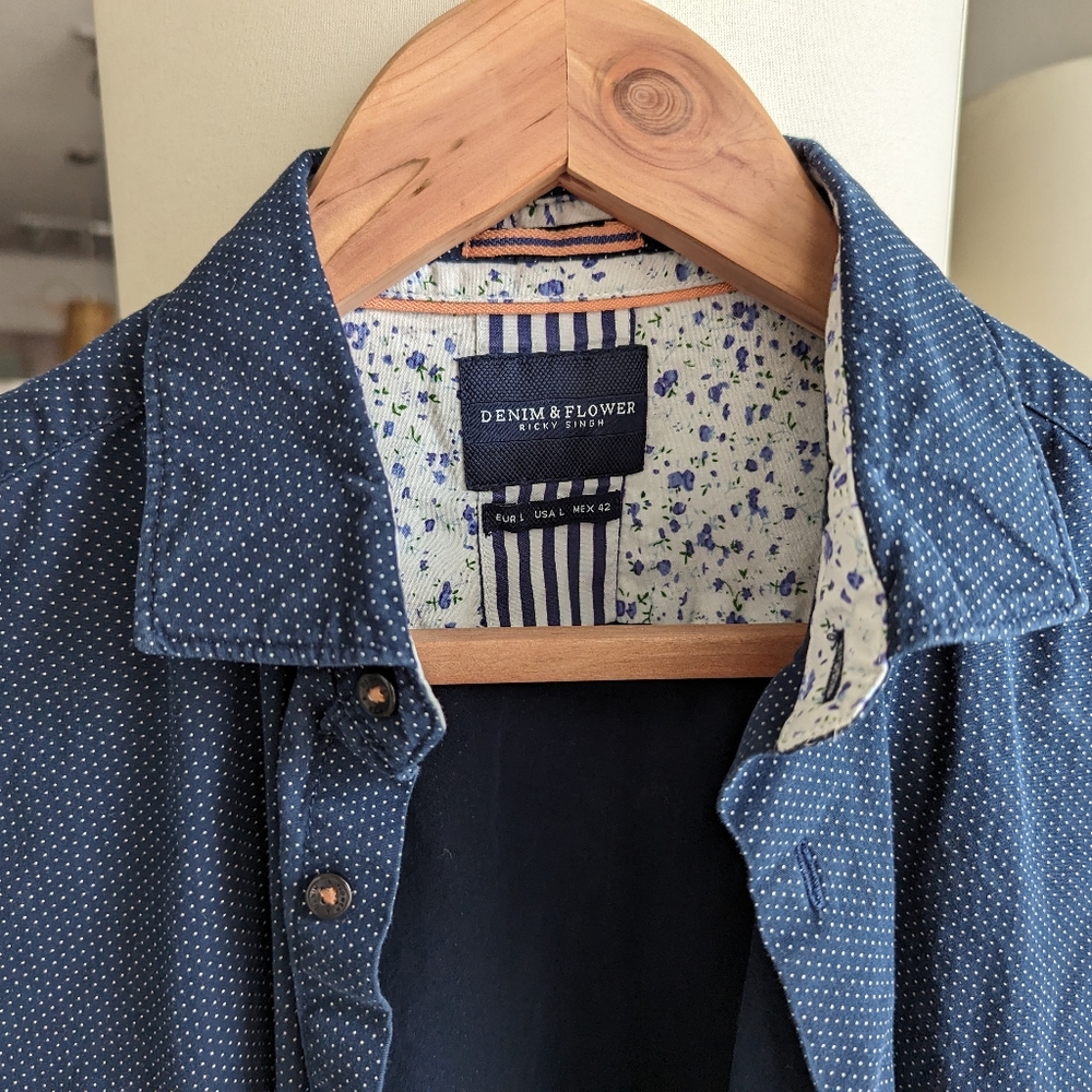 Large men's dress shirt s/s